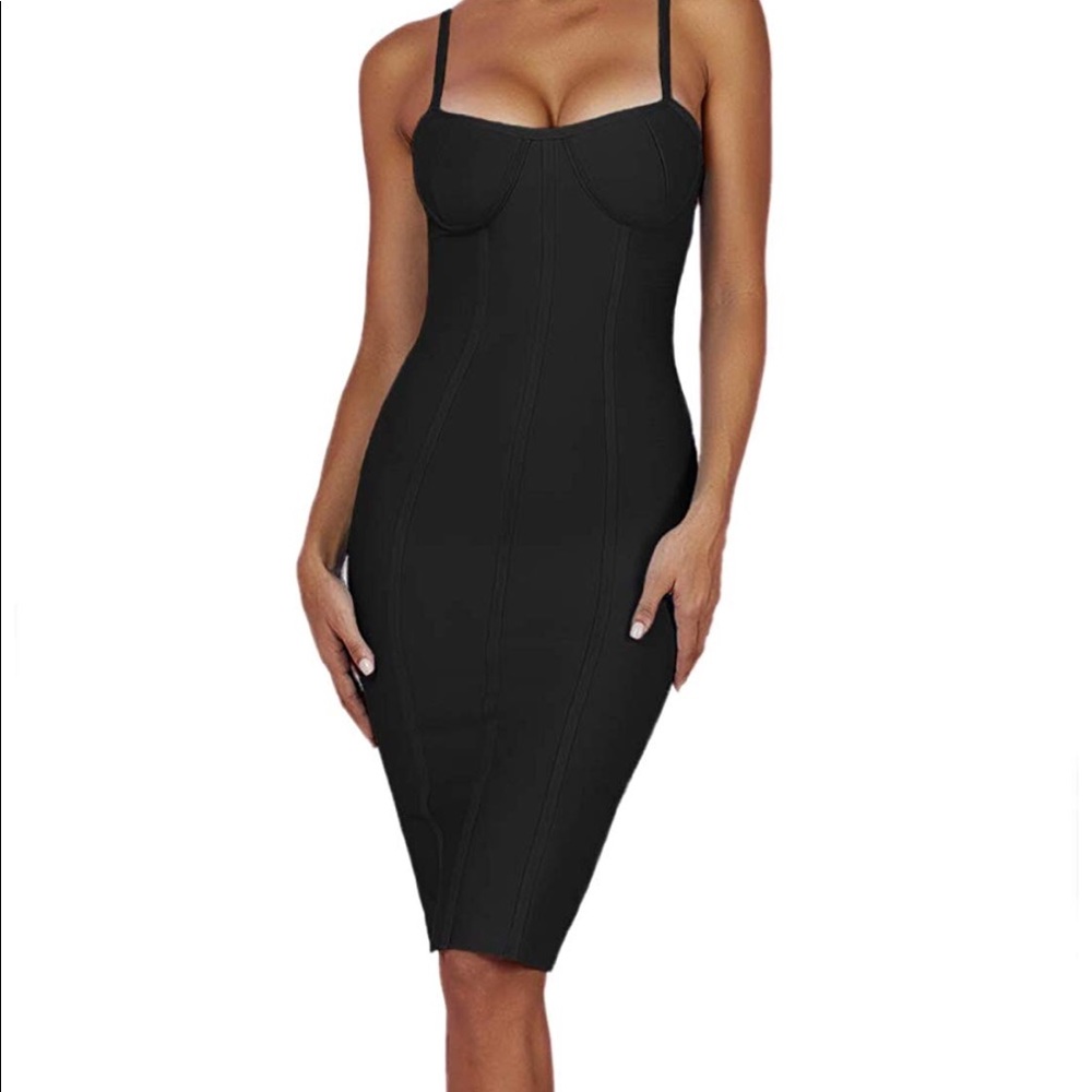 Whoinshop/Women Rayon Bodycon Bandage Strap Dress